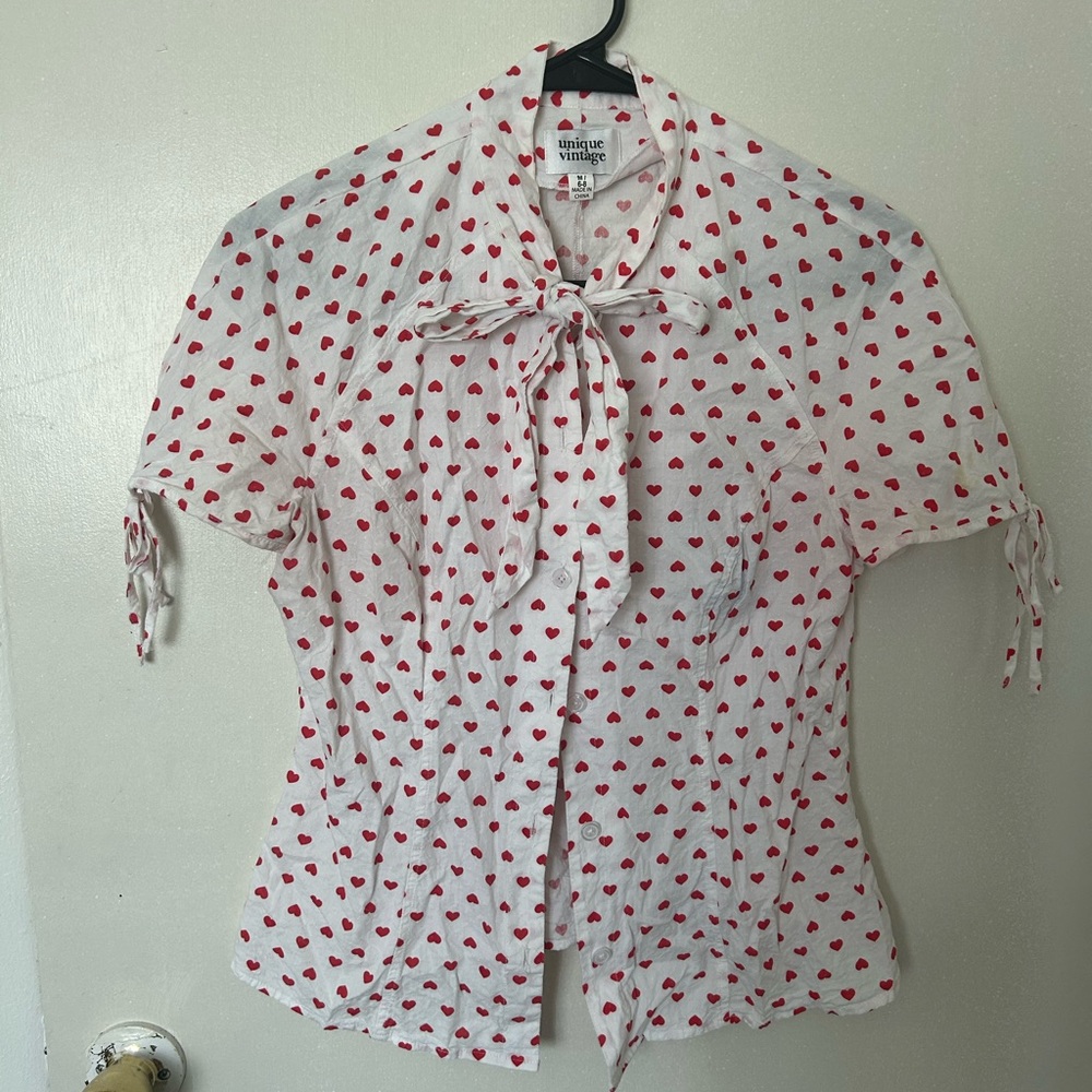 Unique Vintage Valentine’s Day Blouse